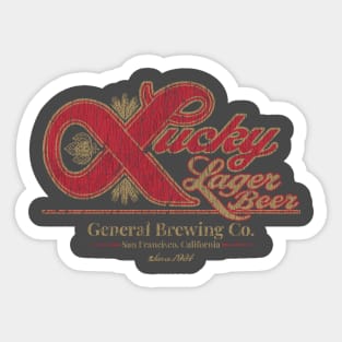 Lucky Lager San Francisco Sticker